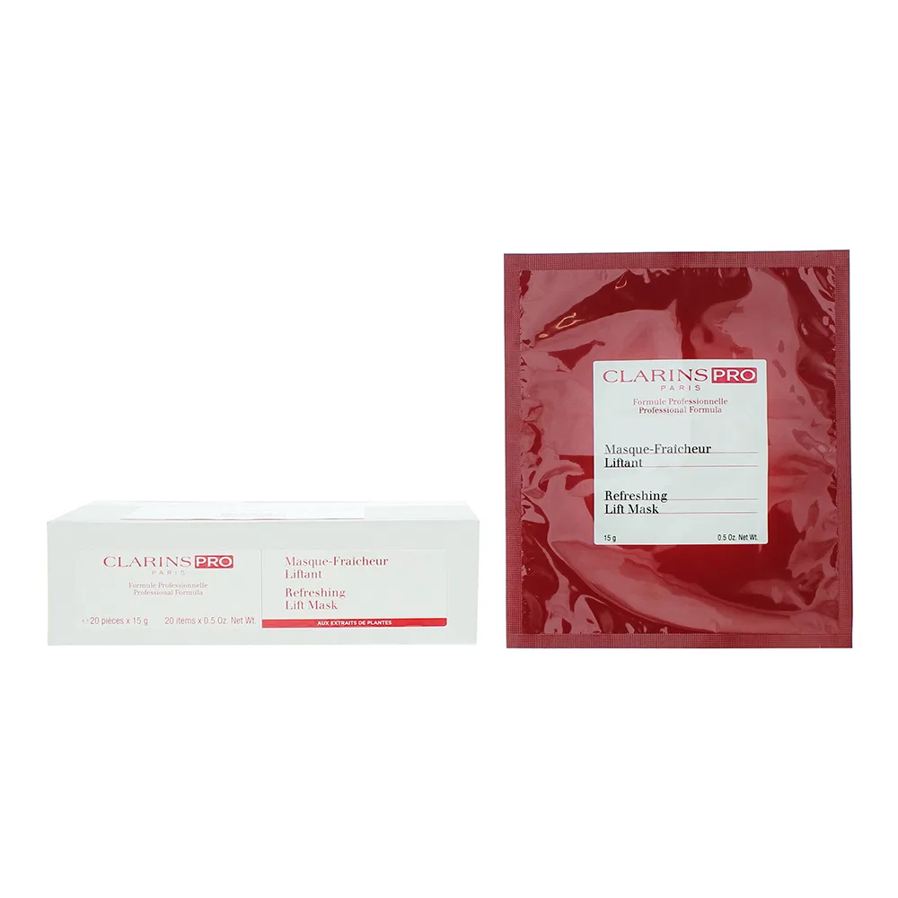 Маска для лица с сывороткой, 20 шт по 15 г, ro Refreshing Lift Mask Clarins
