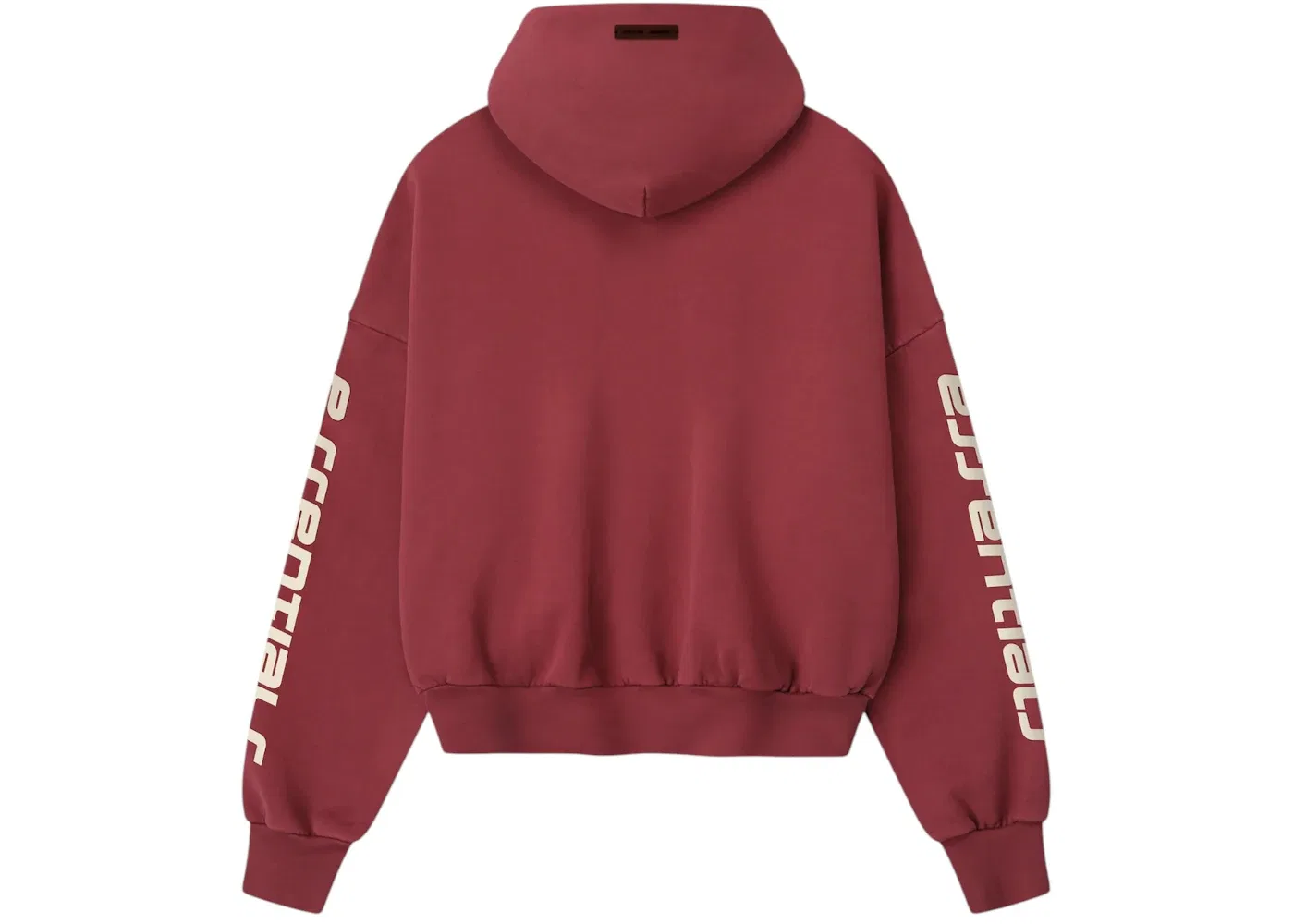 Мужская худи свободного кроя Fear of God Essentials, Crimson — фото 2