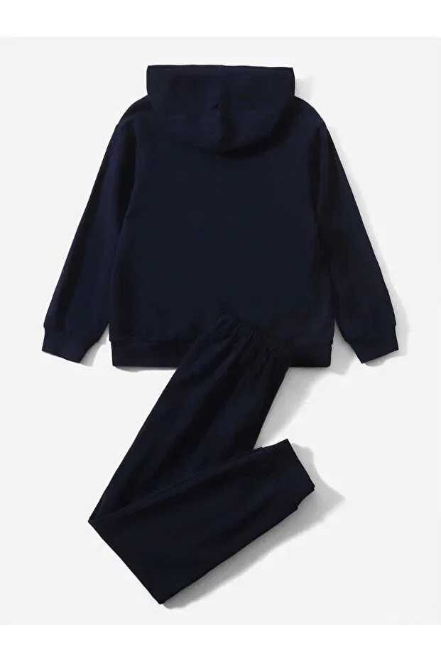 Детский комплект свитшот-брюки с принтом Father and son Keywest, Navy Blue Gray — фото 2