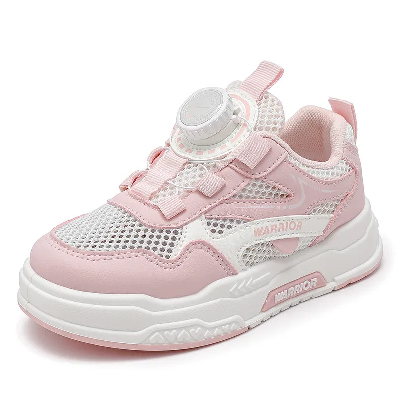 Детские кеды для скейтбординга Pink White WARRIOR