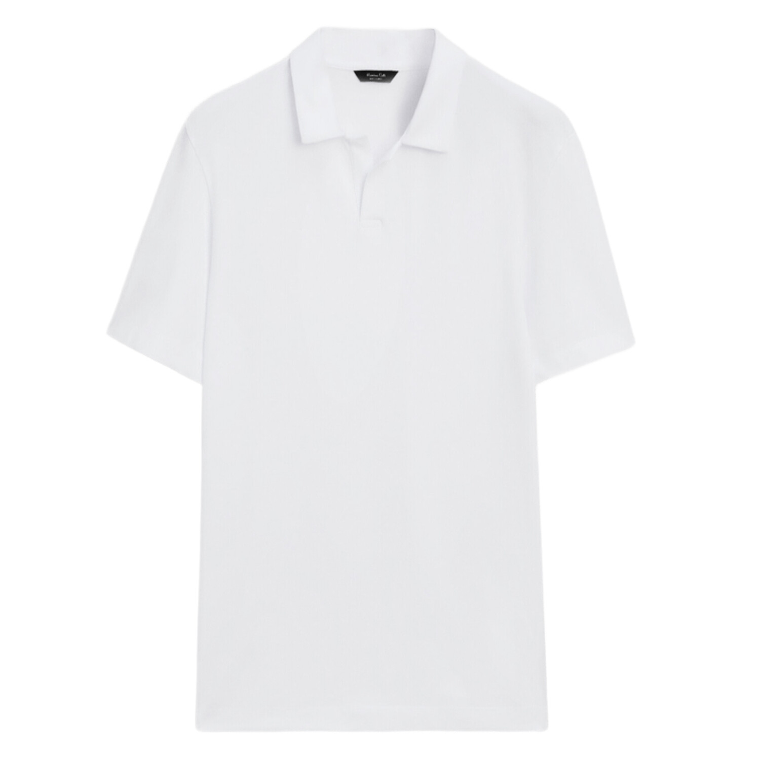 

Футболка-поло Massimo Dutti Short sleeve cotton blend, белый