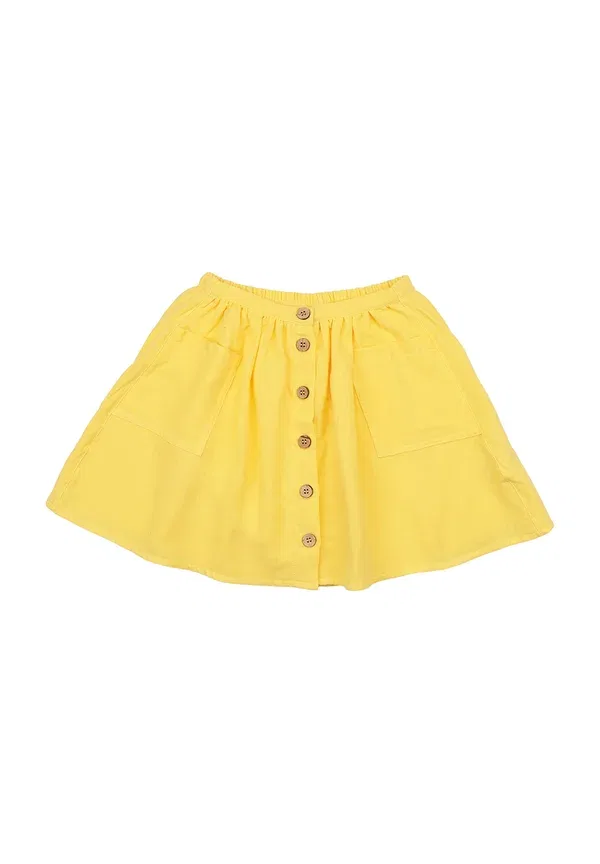 Юбка хлопковая Mini skirt Walkiddy, Yellow, желтый