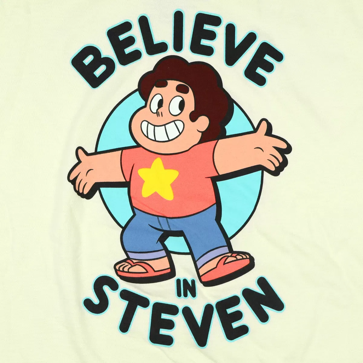 Детская футболка с принтом Believe In Steven Seven Times Six, Beige — фото 2