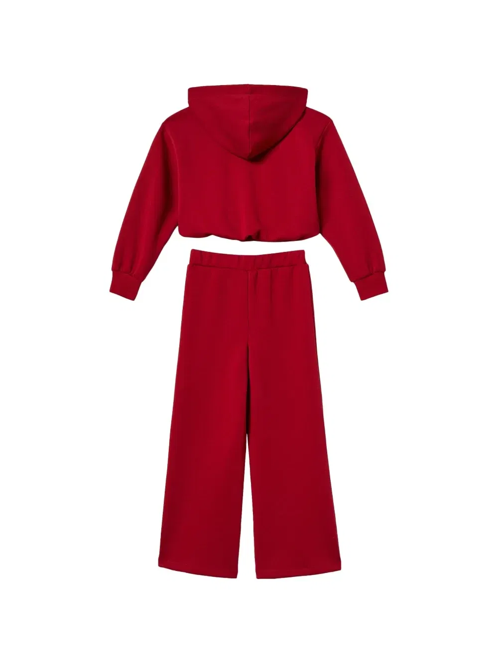 Худи из ткани «скуба» и широкие брюки Twinset Kids, красный — фото 2
