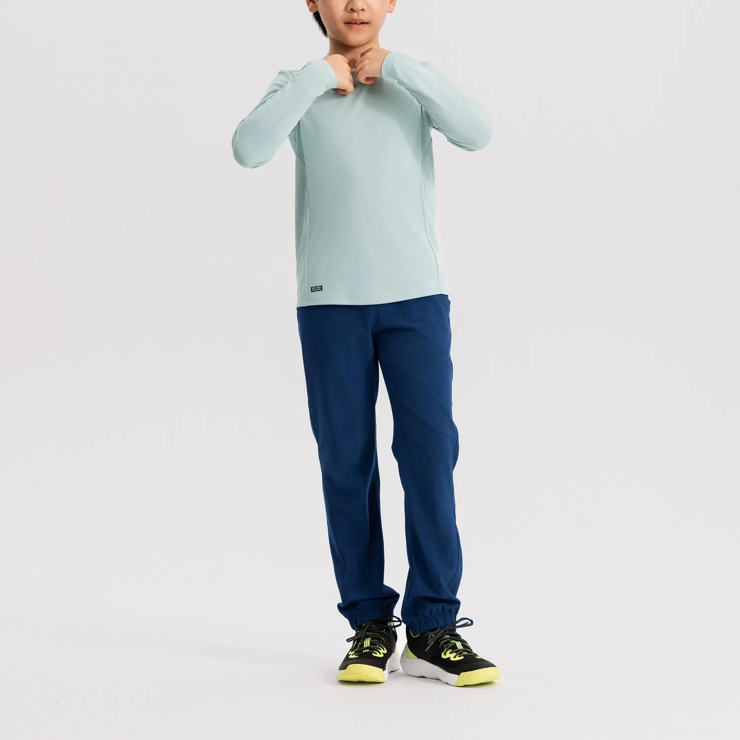Детская футболка с принтом для мальчиков DECATHLON, Celadon Green — фото 3