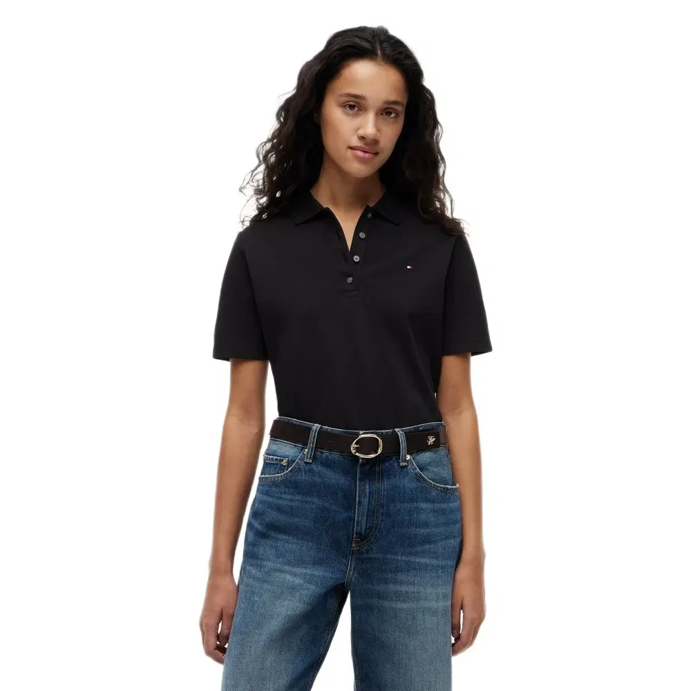 Поло с коротким рукавом 1985 Tommy Hilfiger, черный