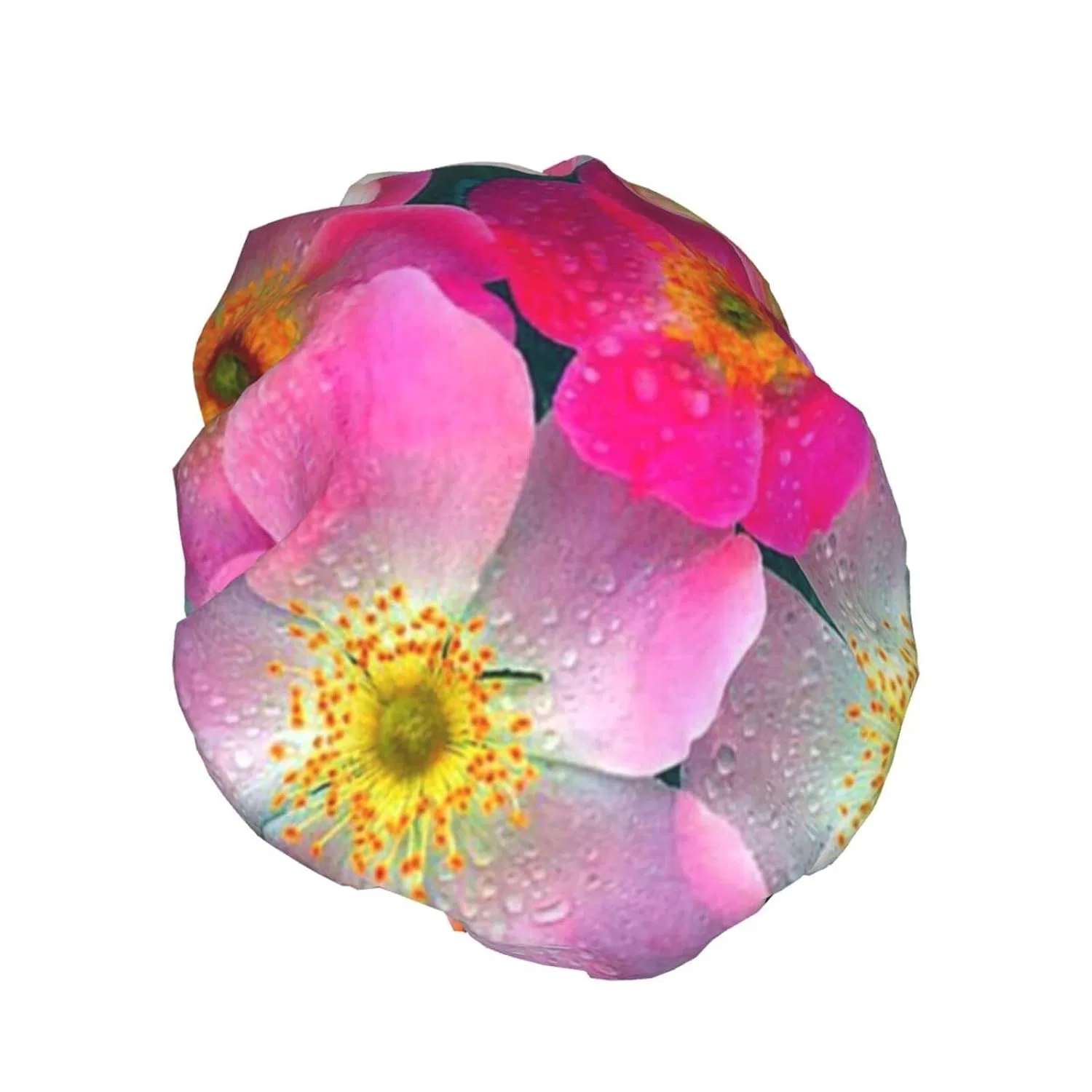 Шапочка для душа Rain Flower, Debou, двойная водонепроницаемая, диаметр 27.7 см — фото 2
