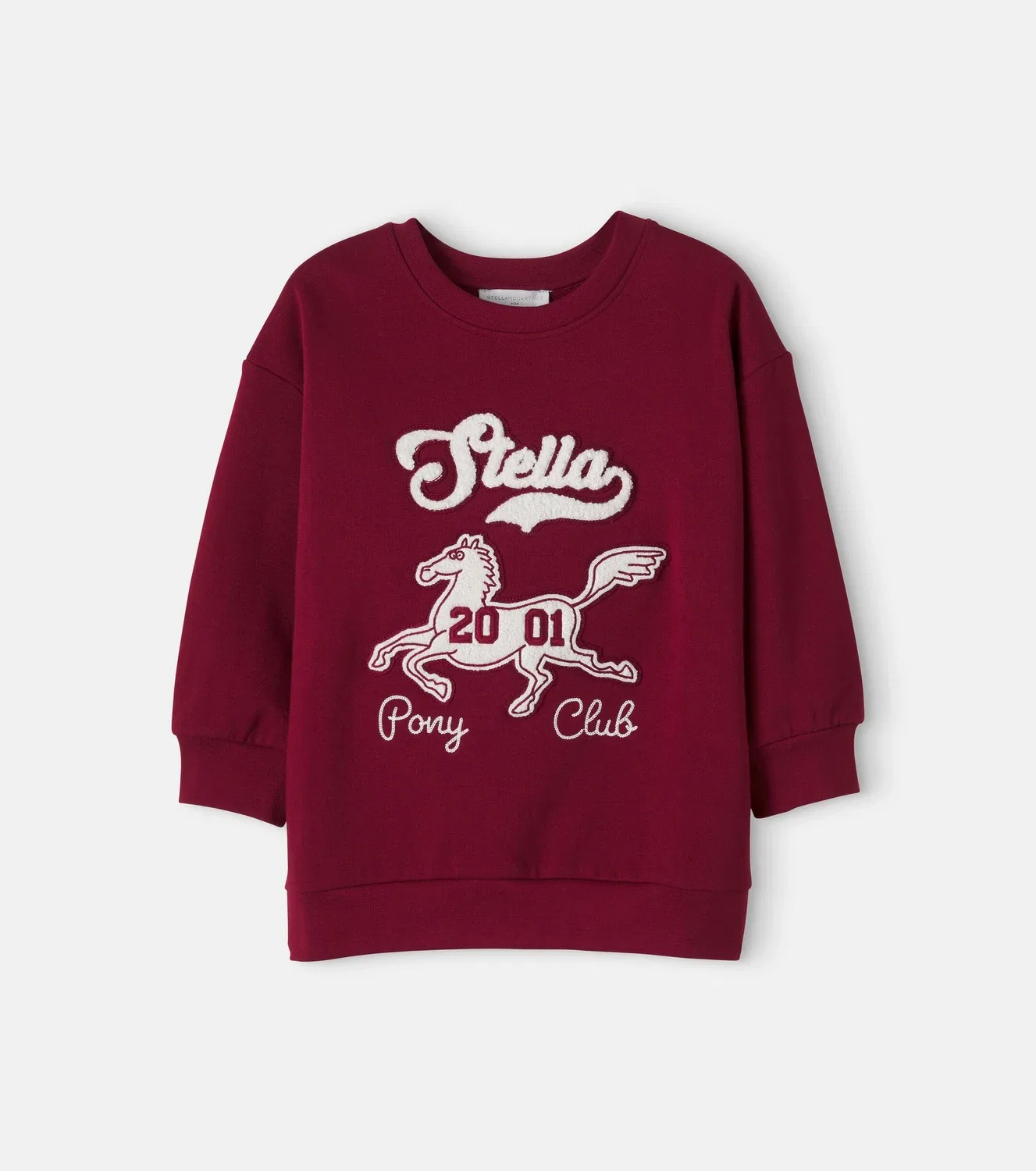 Толстовка из флиса с вышивкой Stella Mccartney Kids, красный