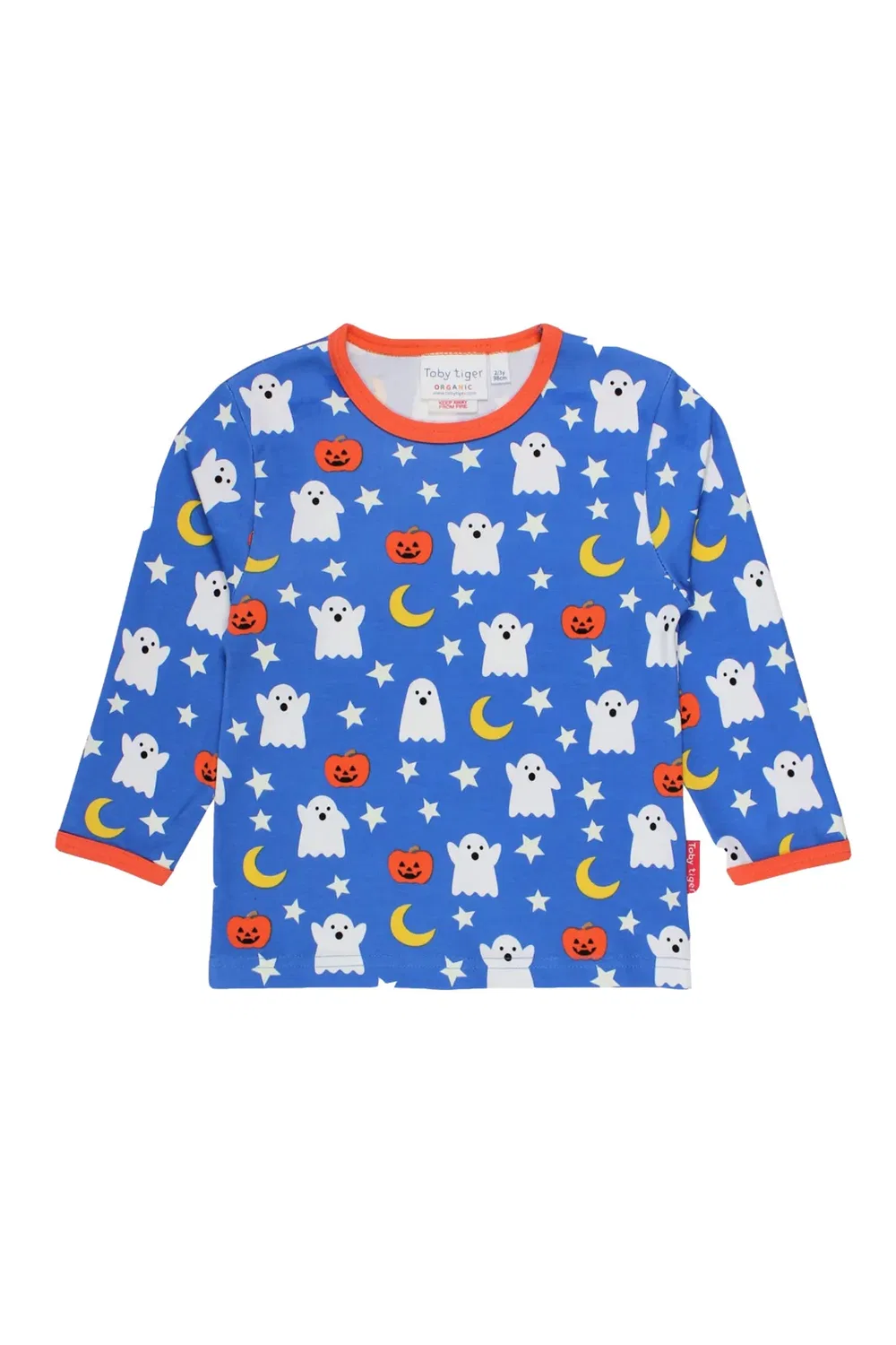 Футболка с принтом Halloween Toby Tiger, Blue — фото 2
