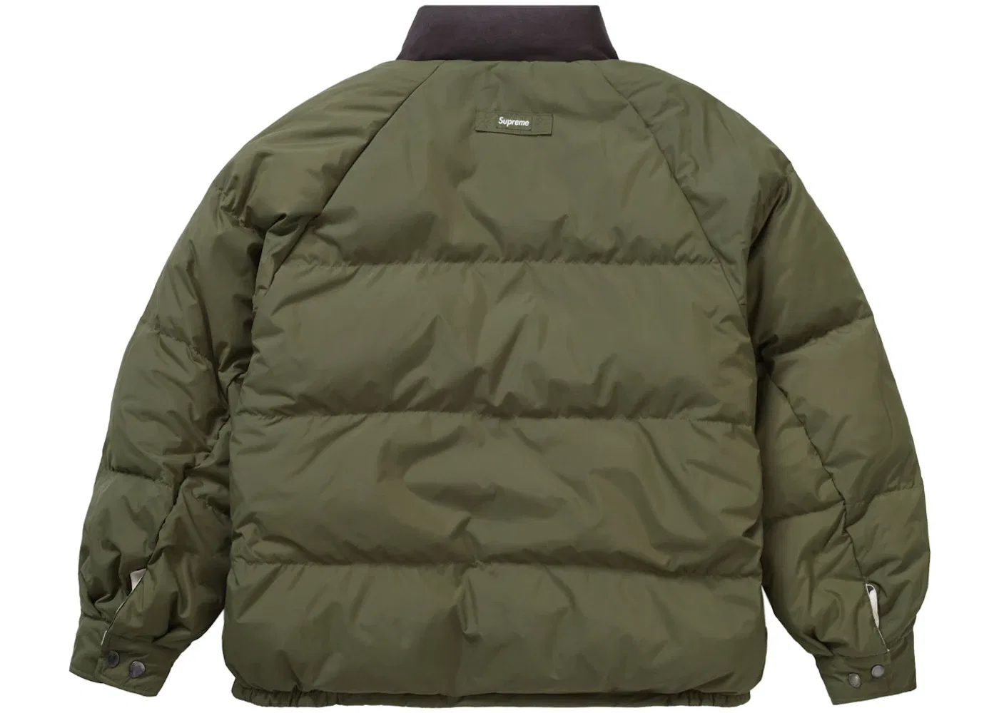 Мужская пуховая куртка пуховик с принтом Supreme, Purple — фото 3