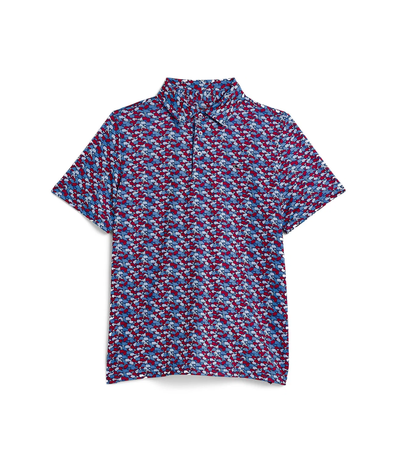 Поло Sankaty с принтом (для малышей/детей постарше) Vineyard Vines Kids, Whales Camo