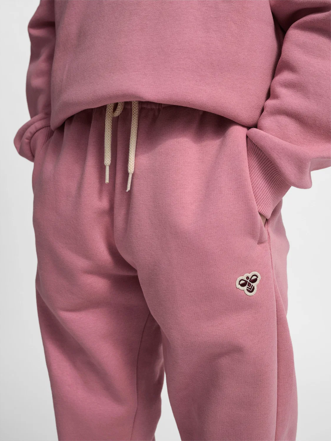 Детские свободные штаны с регулируемой талией Hmljr Loose Hummel, Bonbonrosa — фото 4