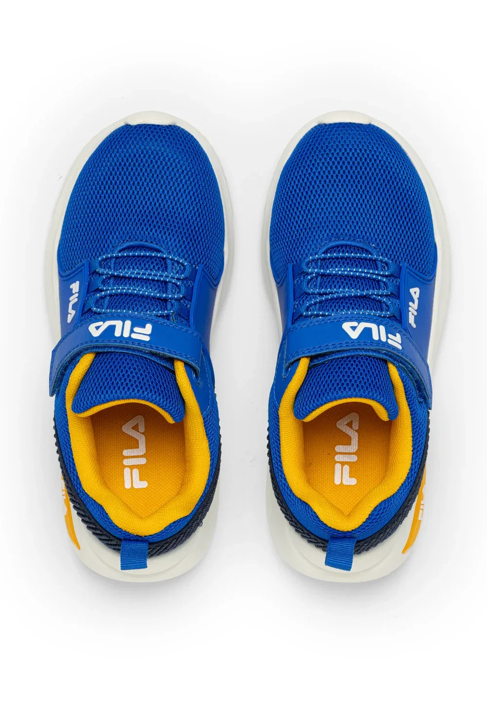 Обувь Upspark на липучках, детская, унисекс - кроссовки Fila, Prime Blue-Golden Orange — фото 3