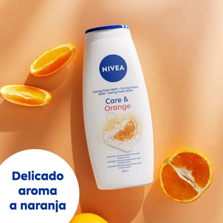 Гель для душа с апельсином и уходом NIVEA Care & Orange, 650 мл — фото 2
