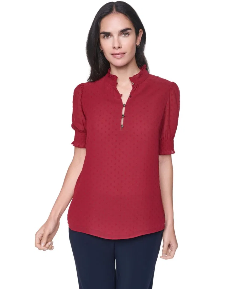 Топ с воротником-хомутом Tommy Hilfiger, Crimson — фото 3