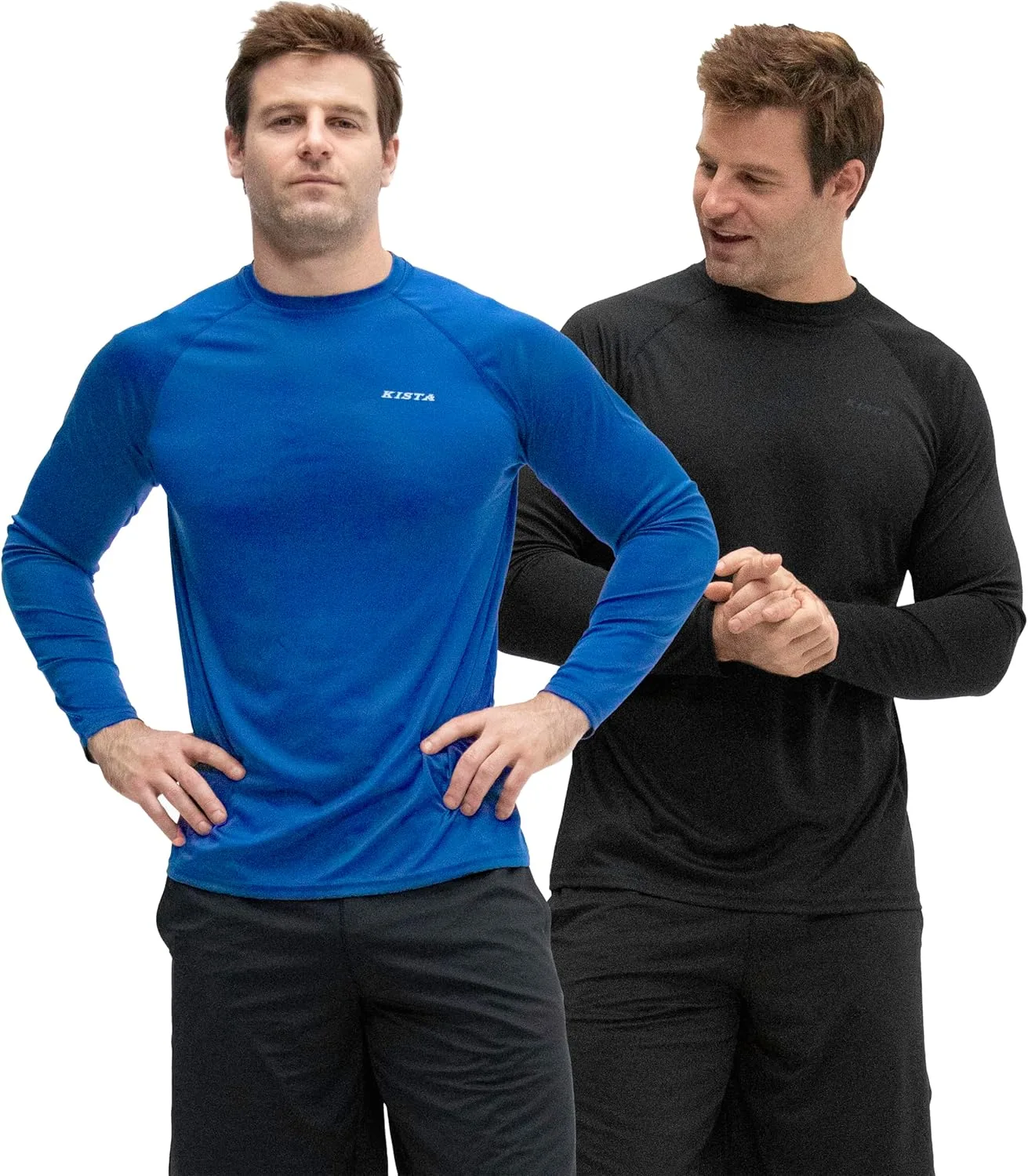 

KISTA 2 Pack мужская футболка с длинным рукавом Quick Dry UPF 50+