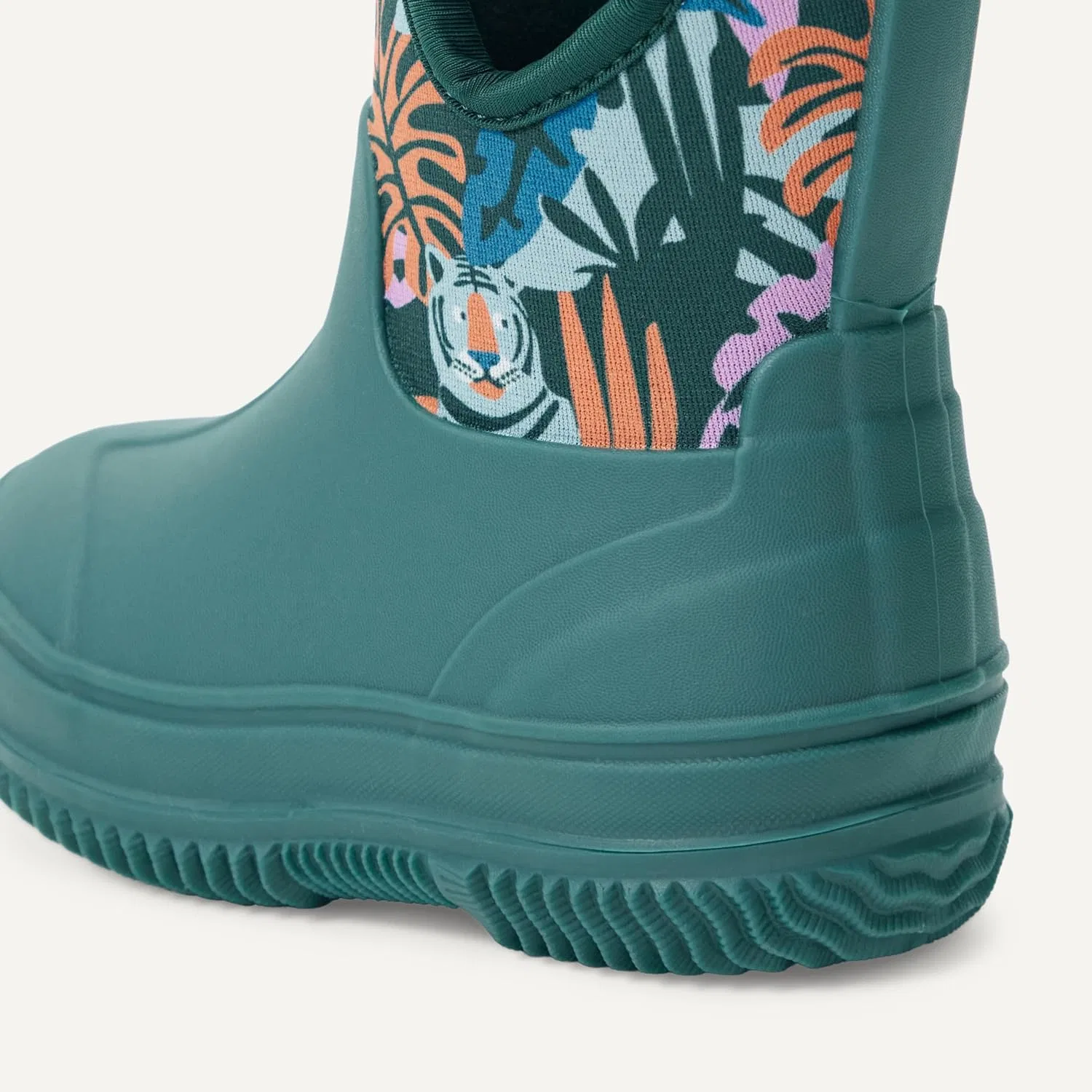 Детские утепленные резиновые сапоги из неопрена Unisex Kids' Insulated Neoprene Rain Boot Amazon Essentials, Dark Teal Jungle — фото 2