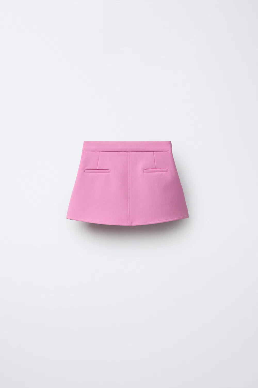 Юбка с пуговицами, украшенными стразами ZARA, Pink — фото 2