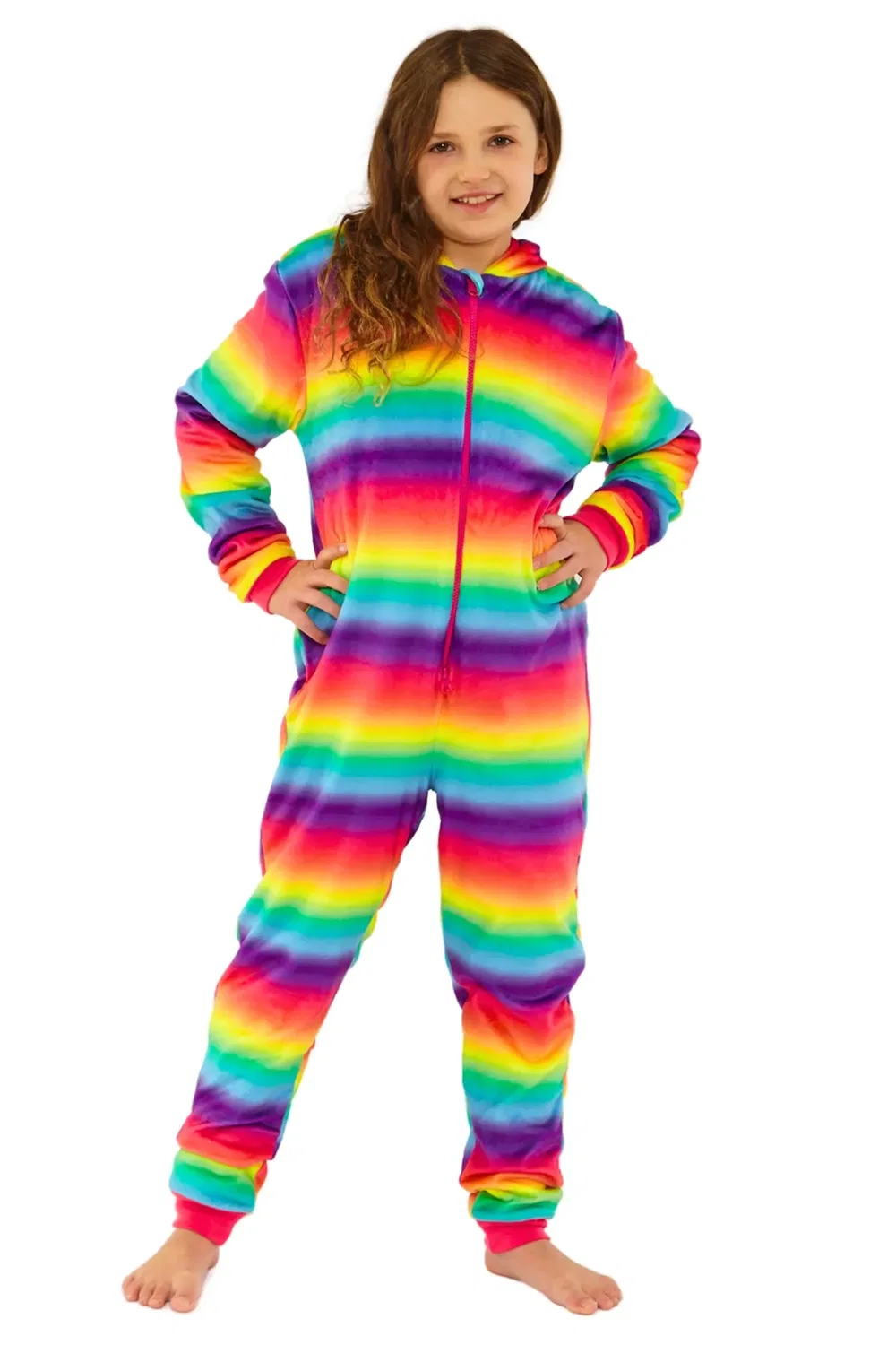 Детский слип из флиса Rainbow Ombre Cozy N Dozy, Multi