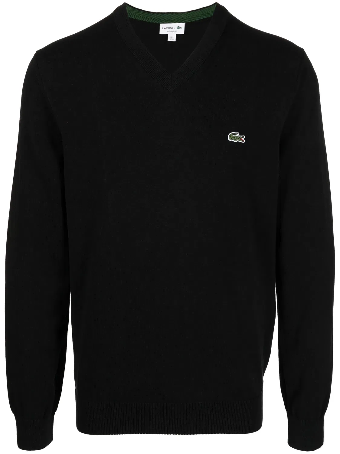 Джемпер с вышитым логотипом Lacoste, черный