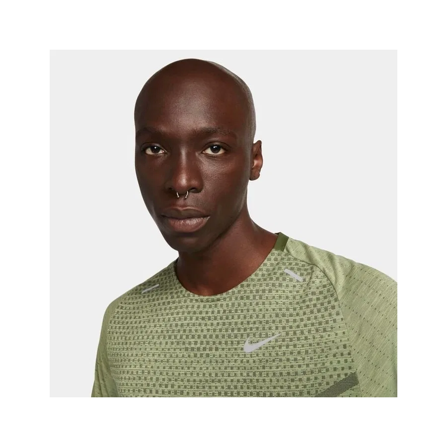 Мужская футболка с коротким рукавом Dri-Fit Adv Techknit Ultra Nike, Зеленый — фото 4