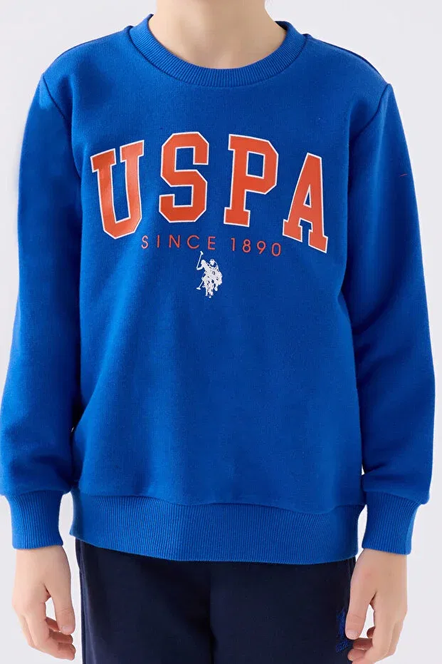 Детский спортивный комплект для мальчиков из хлопка U.S. Polo Assn., Light Blue — фото 4