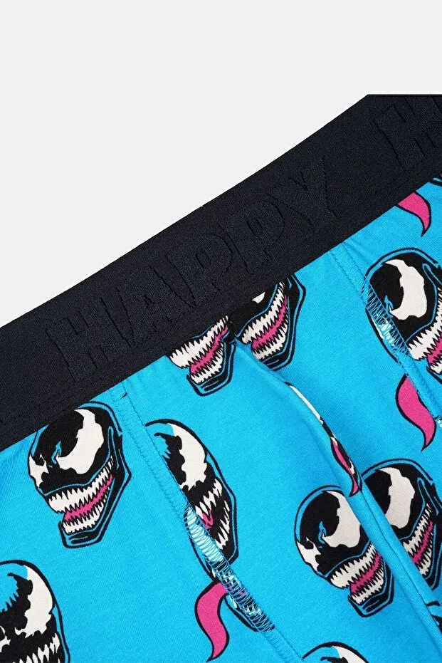 Детские боксеры для мальчиков с принтом Happy Socks, Blue — фото 2