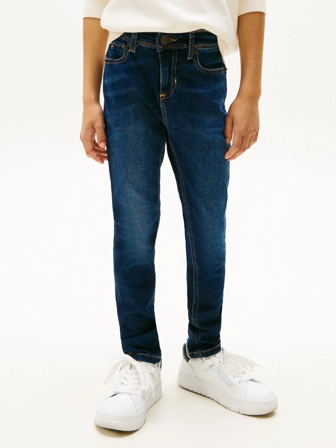 Джинсы скинни, stretch Tommy Hilfiger, синие