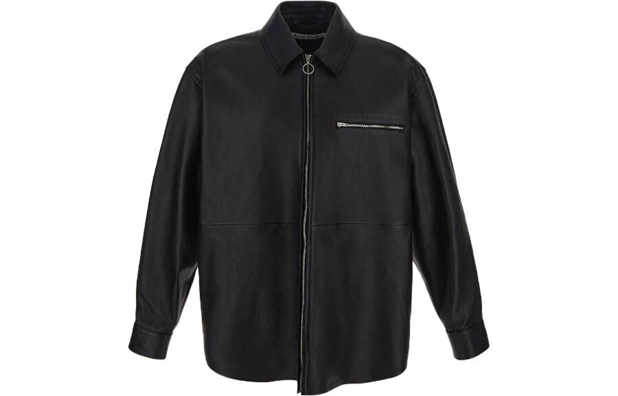 

Кожаная куртка мужская черный Acne Studios