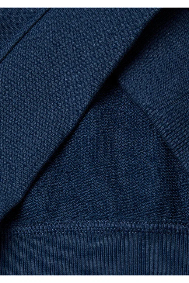 Детское худи для мальчиков с принтом United Colors Of Benetton, Dark Navy Blue — фото 3