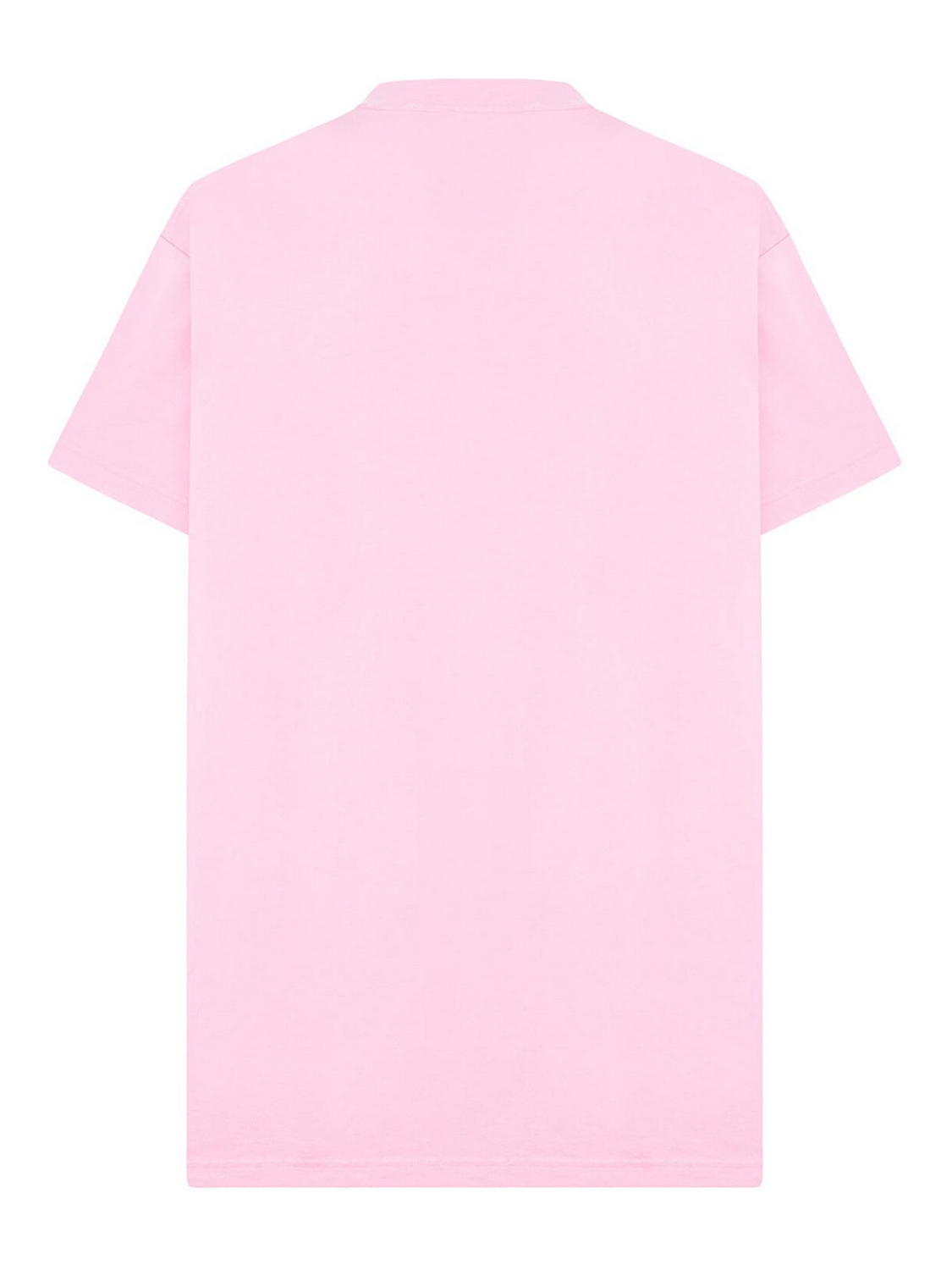 Футболка Balenciaga Graphic Printed Oversized, розовый / белый — фото 2