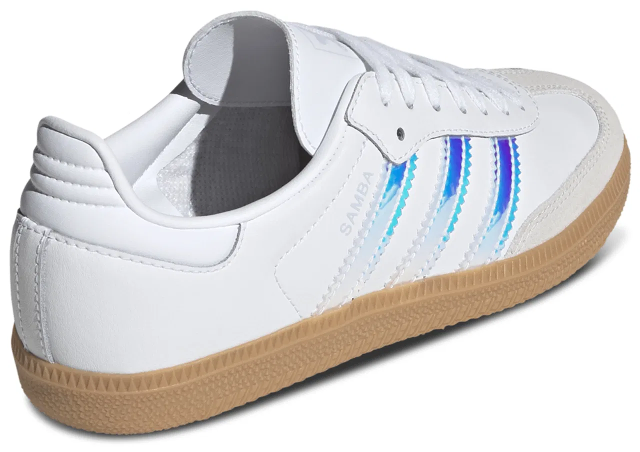 Кроссовки для девочек Samba OG Adidas, цвет Halo Blue/White — фото 3