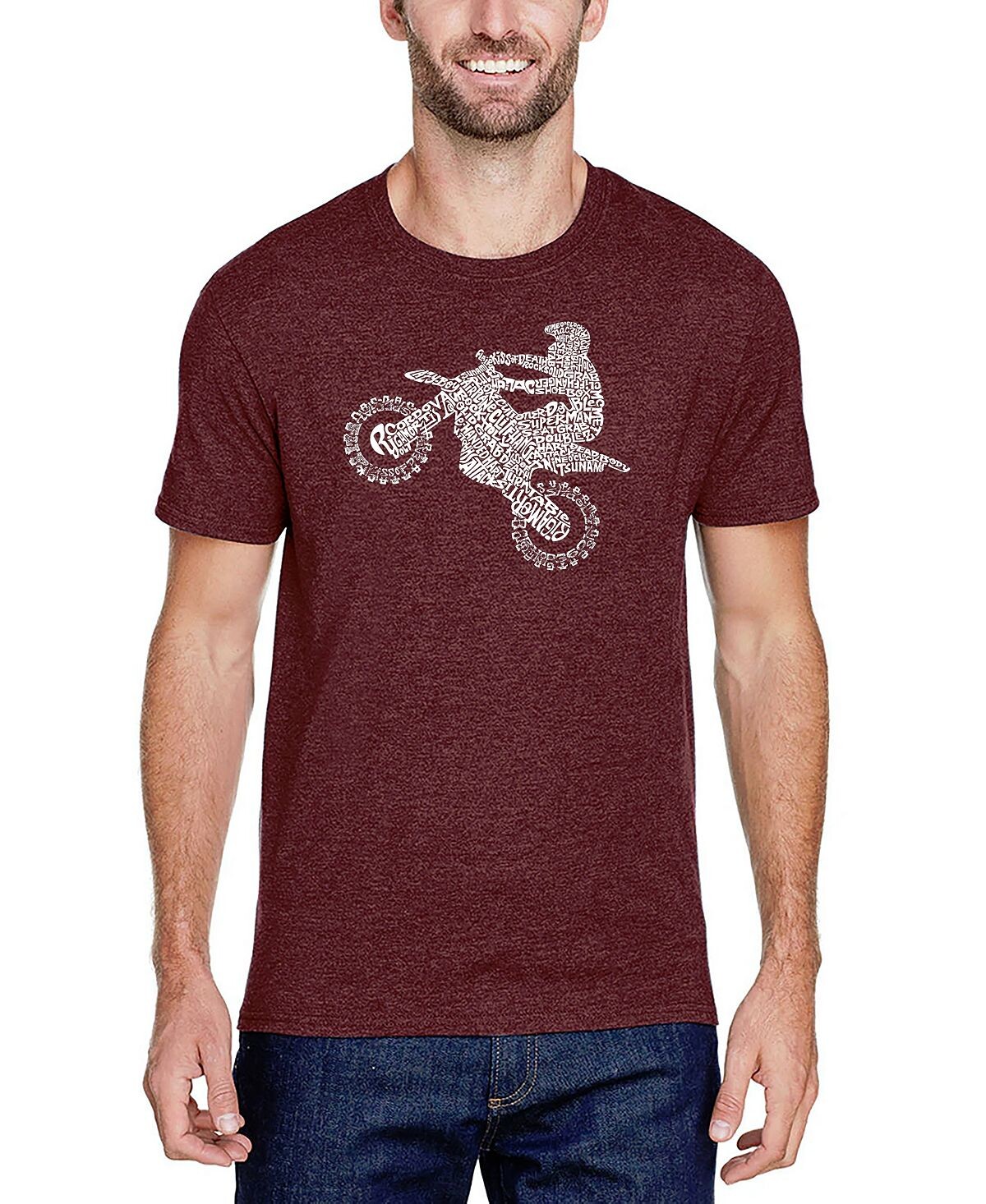 

Мужская футболка premium blend word art freestyle motocross fmx LA Pop Art, Коричневый, Мужская футболка premium blend word art freestyle motocross fmx LA Pop Art