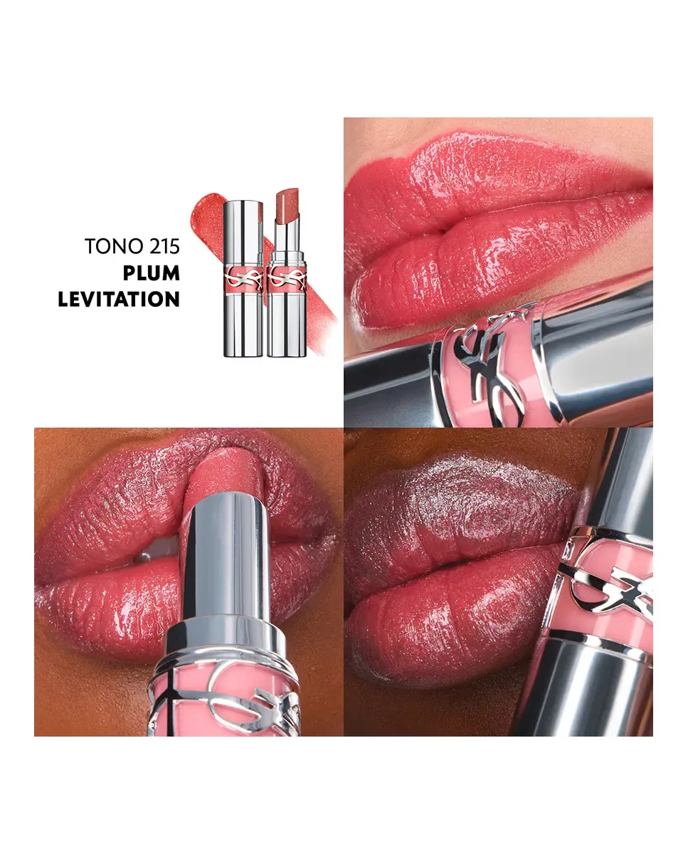 Блеск для губ Loveshine Lipstick Эффект мокрых губ 215 Plum Levitation Yves Saint Laurent — фото 4
