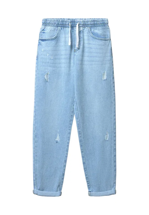 Брюки из денима Jogger con strappi Terranova, Blu Denim Chiaro, синий — фото 4
