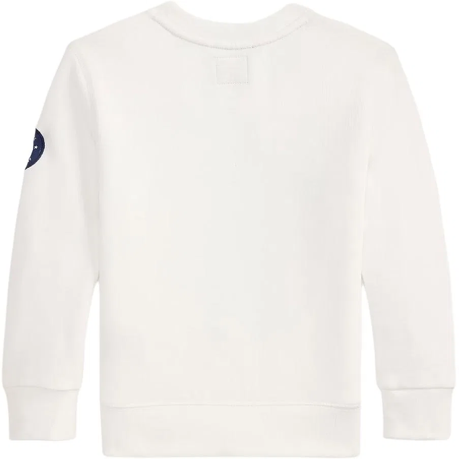 Детская толстовка с принтом Polo Bear Модель SS26 Polo Ralph Lauren, White — фото 3