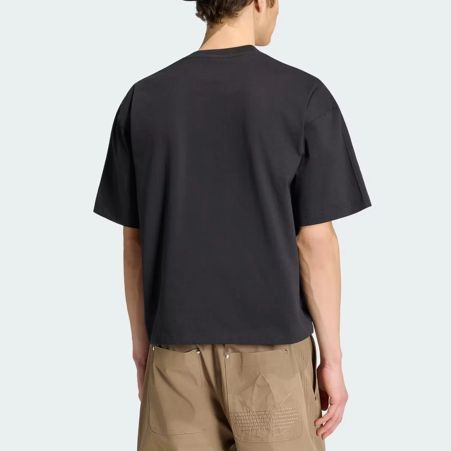 Футболка с круглым вырезом Premium Essentials, Adidas Originals, Black — фото 4