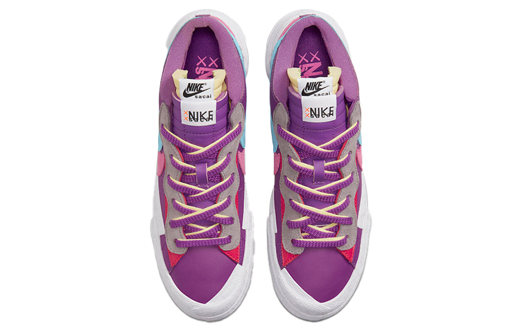 Кроссовки Nike Blazer Low Sacai Kaws, фиолетовый/белый — фото 3