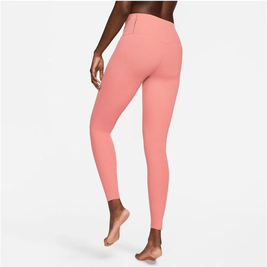 Женские леггинсы для тренировок с высокой посадкой Nike Dri-Fit Zenvy Gentle-Support Infinasoft High-Waisted Full-Length Training, Розовый — фото 2