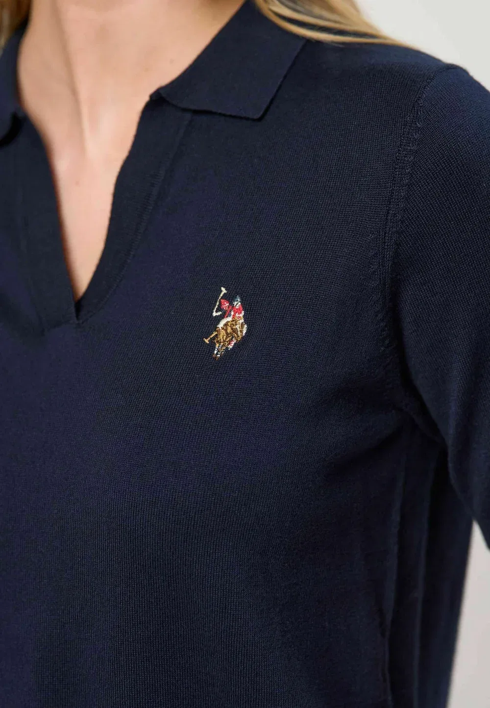 Рубашка-Поло Uwlilwan с коротким рукавом - базовая рубашка-поло U.S. Polo Assn., Dark Sapphire — фото 4