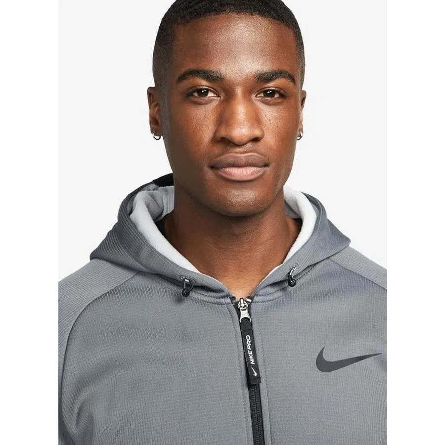 Мужская куртка для тренировок Nike Pro Therma-Fit с капюшоном, DD2124-068, Черный — фото 3