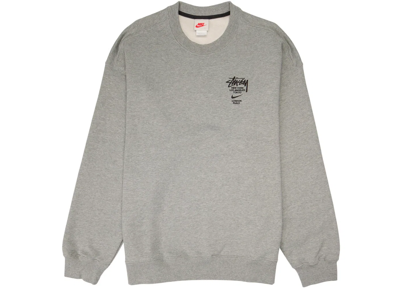 Мужской свитшот с принтом Crewneck Sweatshirt Nike, Heather Grey