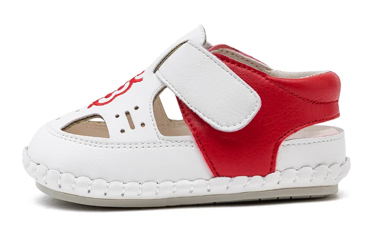 Детские ботиночки для малышей с синтетической кожи, модель Pre Walking Shoes & Sock Shoes, EBMINI, Beige Red