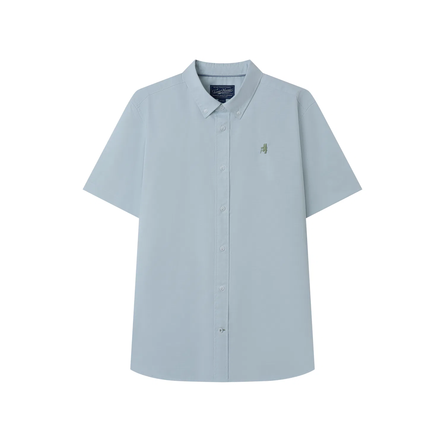 Детская рубашка с коротким рукавом в стиле преппи Evergreen Preppy Style, бренд Teenie Weenie Men, цвет Mint