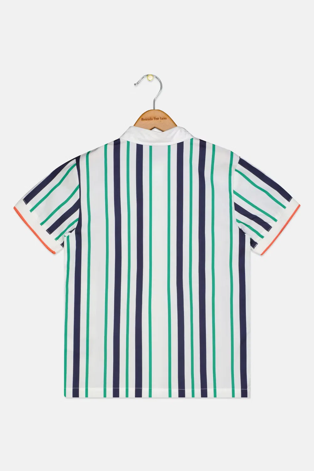 Рубашка с коротким рукавом с вышитым логотипом Perry Ellis, разноцветная — фото 3