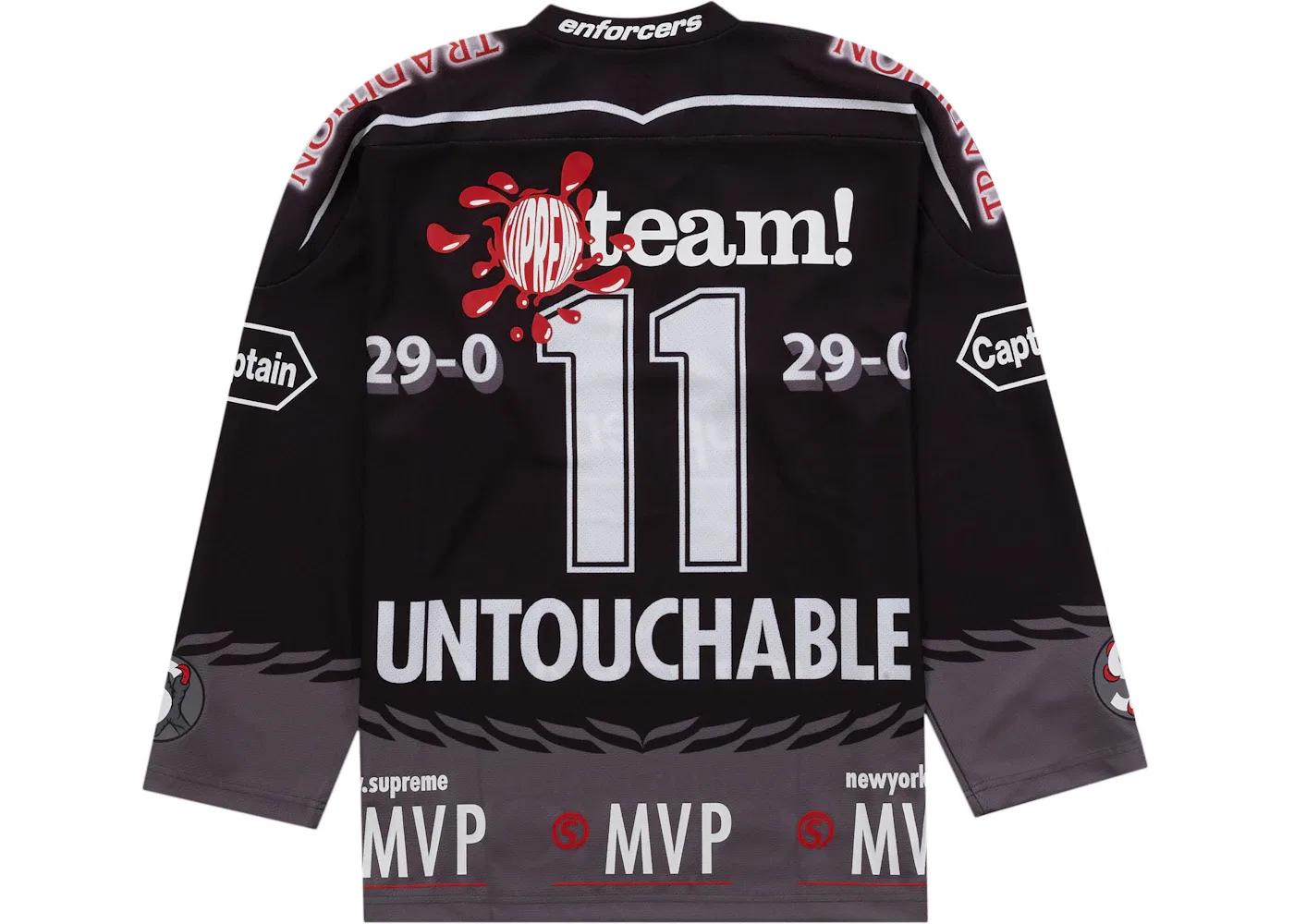 Мужская джерси с принтом Supreme Eagle Moto Jersey, Black — фото 2
