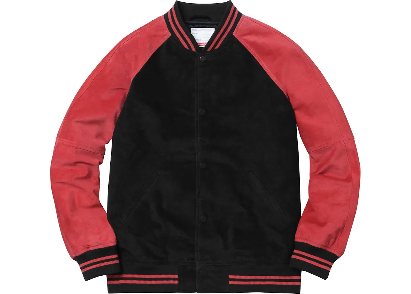 Мужская куртка-бомбер из замши Supreme Jacket, Red