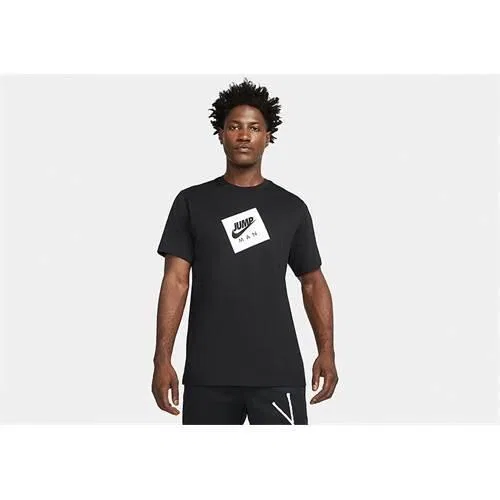 Мужская футболка с коротким рукавом Jumpman Nike, Schwarz