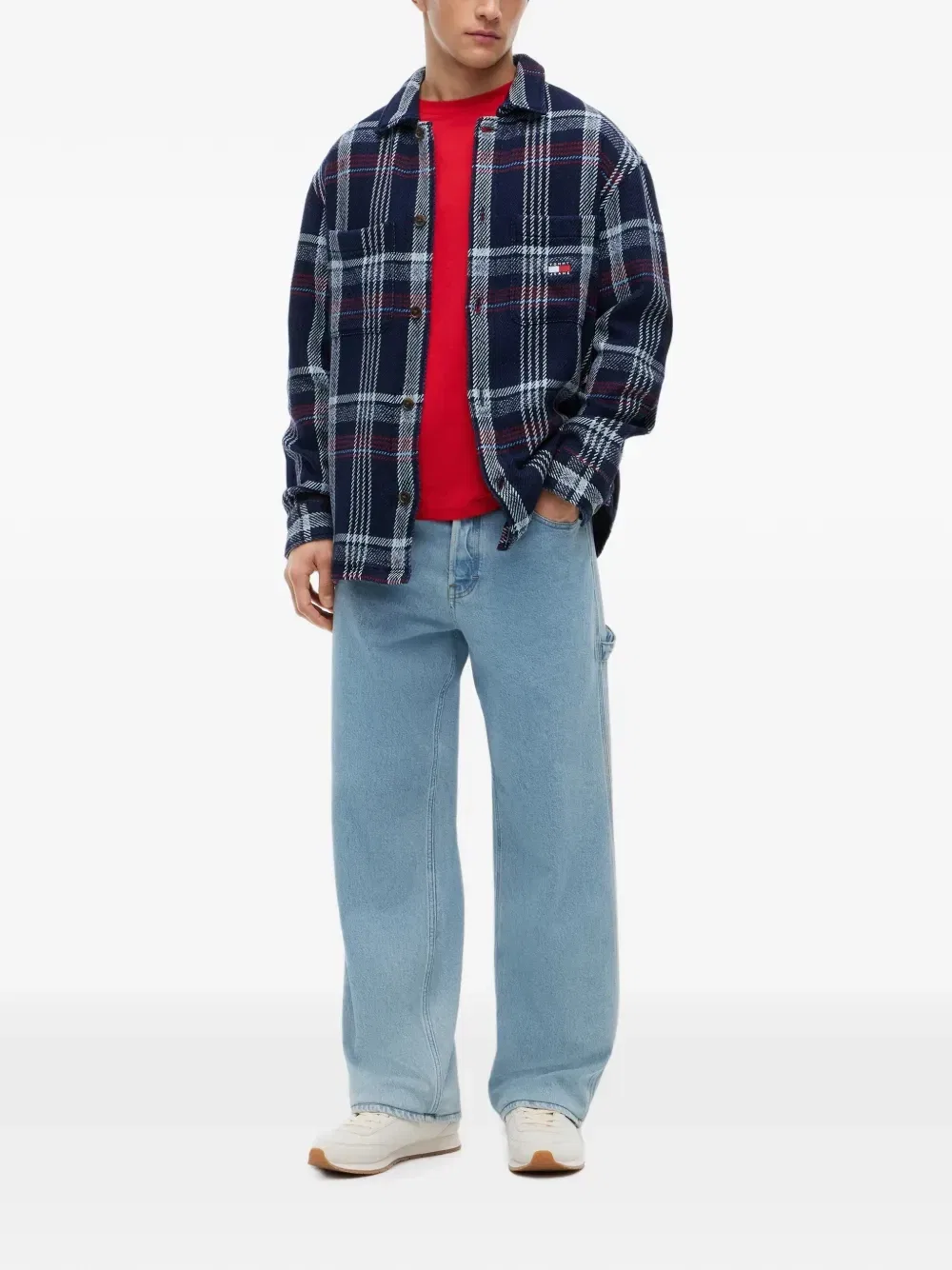 Рубашка в клетку с длинными рукавами Tommy Hilfiger, синий — фото 2