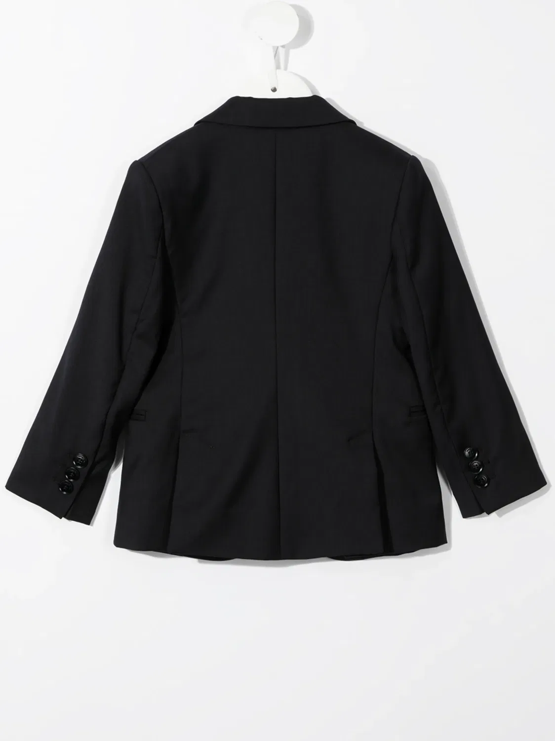 Пиджак из шерсти с одним рядом пуговиц Emporio Armani, черный — фото 3